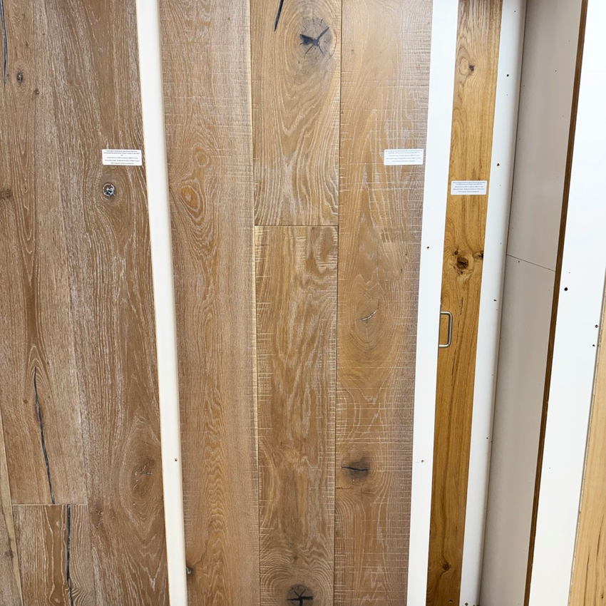 Kensington Engineered Real Wood Oak Smoked Grey Saw Mark Oiled